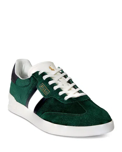 Polo Ralph Lauren Men's Heritage Aera Suede Sneaker In Green