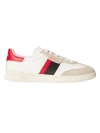 Polo Ralph Lauren Men's Heritage Aera Suede Sneakers In Milkshake Black Red