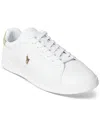 Polo Ralph Lauren Ralph Lauren Heritage Court Trainers White In Whte,bone