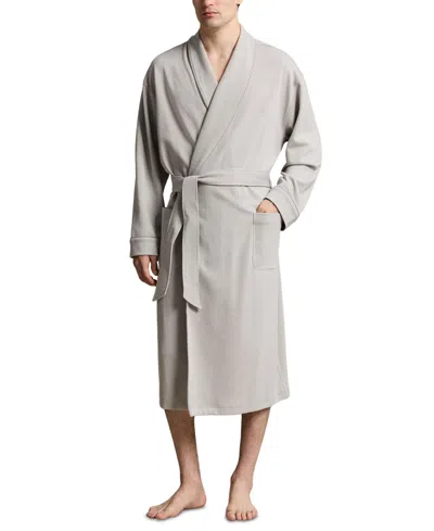 Polo Ralph Lauren Men's Herringbone Robe In Gray