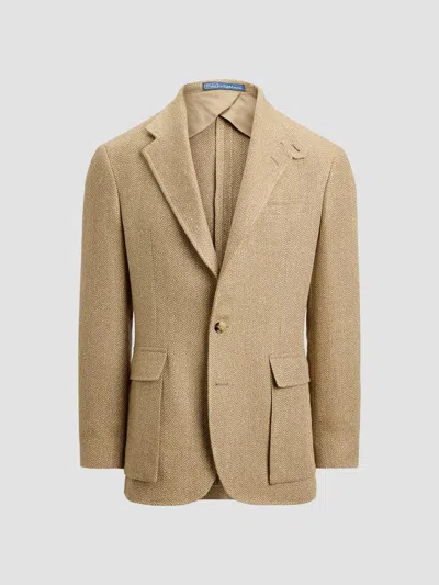 Polo Ralph Lauren Men's Herringbone Single-breasted Sport Jacket In Brown