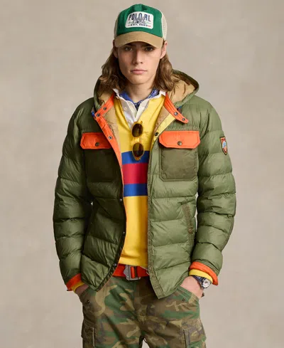 Polo Ralph Lauren Men's Hooded Puffer Coat In Green