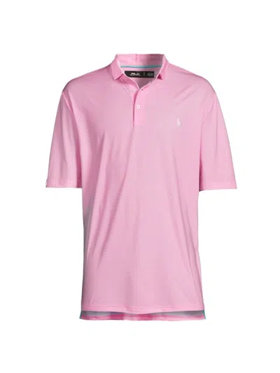 Polo Ralph Lauren Men's Houndstooth Polo Shirt In Pink
