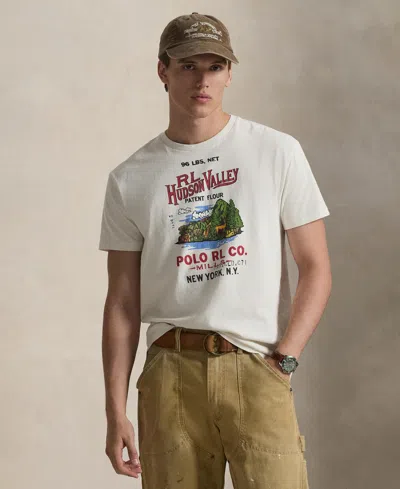 Polo Ralph Lauren Men's Hudson Valley Short-sleeve T-shirt In White