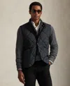 Polo Ralph Lauren The Hurston Quilted Utility Vest In Gray