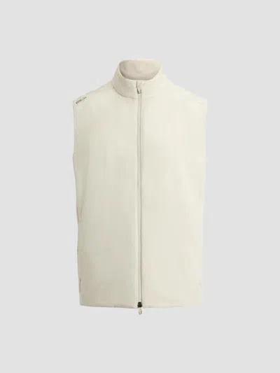Polo Ralph Lauren Men's Hybrid Mockneck Zip Vest In Neutral