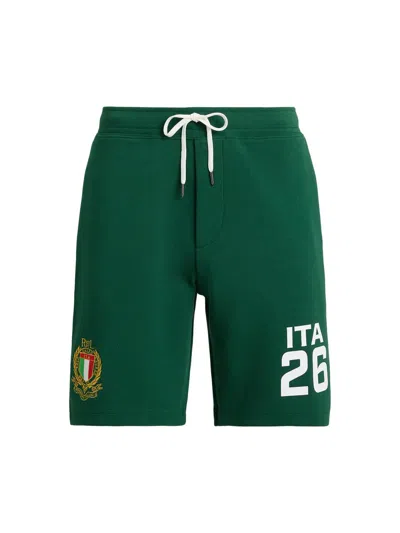 Polo Ralph Lauren Men's Italia Double-knit Tech Shorts In Green