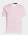Polo Ralph Lauren Men's Jacquard Mesh Polo Shirt In Garden Pink/white