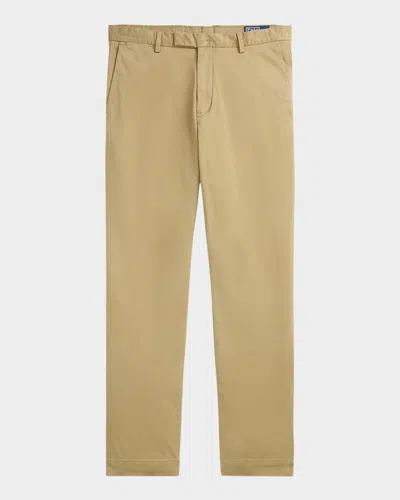 Polo Ralph Lauren Men's Jarrett Slim Sateen Pants In Khaki