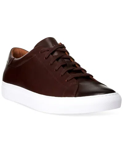 Polo Ralph Lauren Men's Jermain Ii Leather Sneakers In Brown