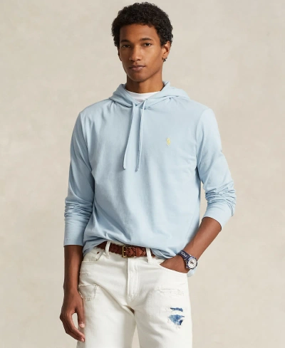 Polo Ralph Lauren Men's Jersey Hooded T-shirt In Alpine Blue