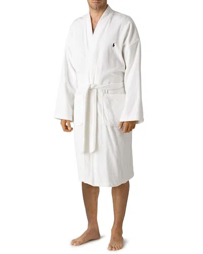 Polo Ralph Lauren Terry-lined Velvet Robe In White