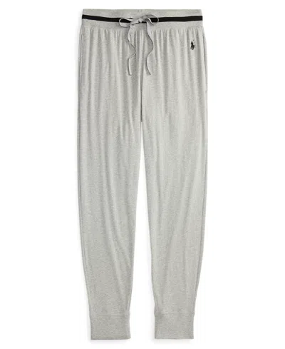 Polo Ralph Lauren Men's Knit Logo Pajama Joggers In Gray