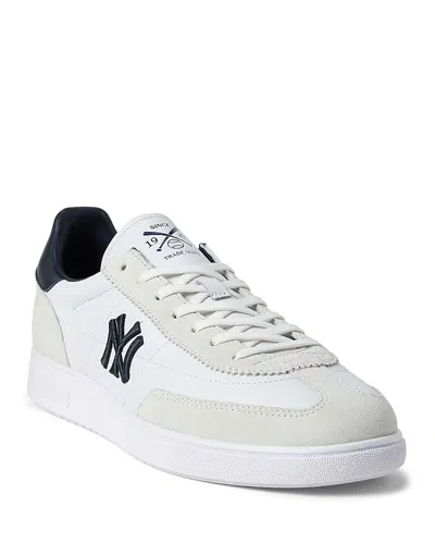 Polo Ralph Lauren Men's Lace Up Sneakers In White