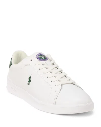 Polo Ralph Lauren Men's Lace Up Sneakers In White