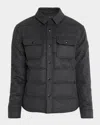 Polo Ralph Lauren Men's Lewis Melton Down Shirt Jacket In Gray