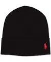 Polo Ralph Lauren Men's Lightweight Cotton Beanie In Black