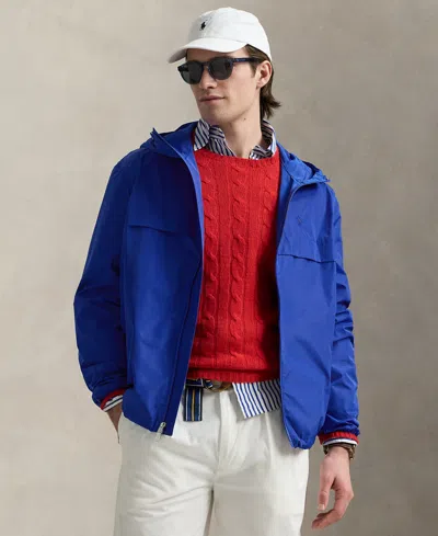 Polo Ralph Lauren Men's Lightweight Hooded Jacket In Pacific Royal