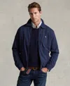 Polo Ralph Lauren Mens French Navy Classic New Fit Bi-swing Windbreaker Jacket In Refined Navy