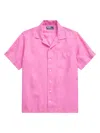 Polo Ralph Lauren Men's Linen Camp Shirt In Resort Rose