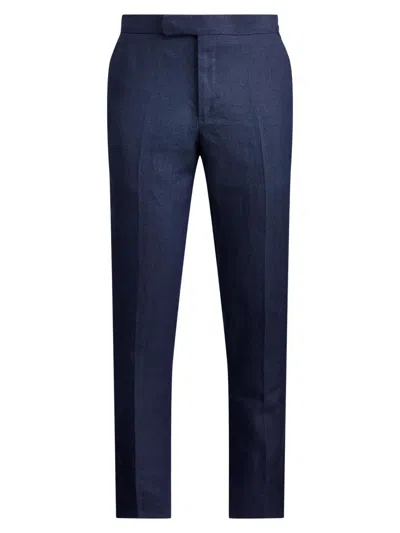 Polo Ralph Lauren Men's Linen Crease-front Pants In Multi
