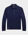 Polo Ralph Lauren Men's Linen Mesh Polo Shirt In Navy