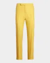 Polo Ralph Lauren Men's Linen Suit Trousers In Wicket Yellow