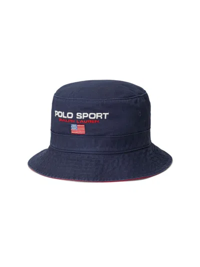 Polo Ralph Lauren Men's Logo Bucket Hat In Newport Navy