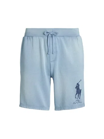 Polo Ralph Lauren Men's Logo Cotton-blend Fleece Shorts In Clancy Blue