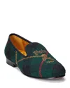 Polo Ralph Lauren Men's Logo Crest Slippers In Keys  Skull/green