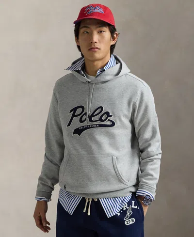 Polo Ralph Lauren Men's Logo Double-knit Hoodie In Andover Heather