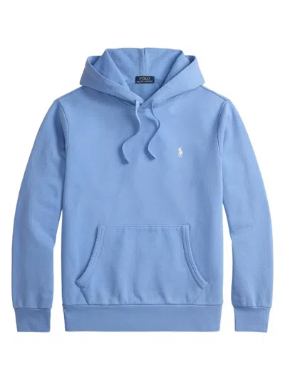 Polo Ralph Lauren Tech Knit Zip-up Hoodie In Blue
