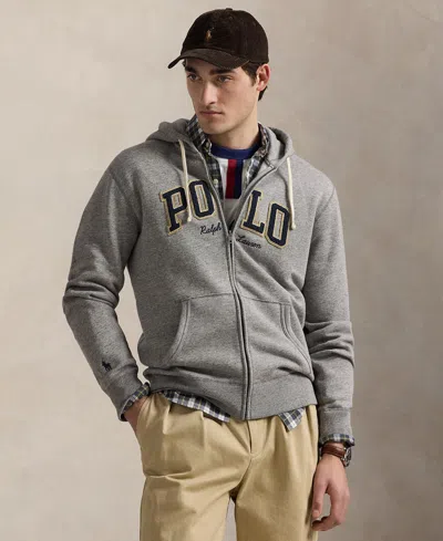 POLO RALPH LAUREN MEN'S LOGO FLEECE FULL-ZIP HOODIE
