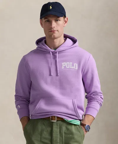 Polo Ralph Lauren Men's Logo Fleece Hoodie In Light Lilac