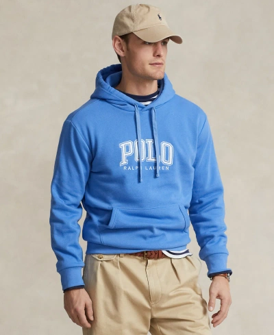 Polo Ralph Lauren Men's Logo Fleece Hoodie In New England Blue