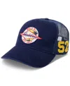 Polo Ralph Lauren Logo-patch Twill Trucker Cap In Newport Navy