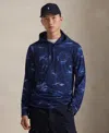 Polo Ralph Lauren Men's Long-sleeve Animated Hooded T-shirt In Blue