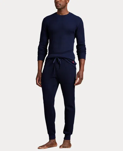Polo Ralph Lauren Men's Long Sleeve Crew Neck Sleep Shirt In Blue