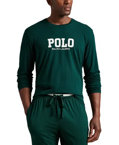 Polo Ralph Lauren Men's Long Sleeve Crewneck T-shirt In Green