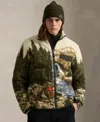 Polo Ralph Lauren Ralph Lauren Pile Fleece Graphic Jacket In Green