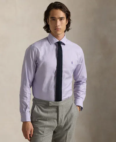 Polo Ralph Lauren Men's Long Sleeve Dress Shirts In Purple
