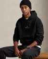 Polo Ralph Lauren Men's Long Sleeve Graphic Fleece Hoodie In Black