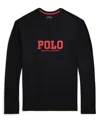 Polo Ralph Lauren Men's Long Sleeve Pajama Top In Burgundy