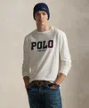 Polo Ralph Lauren Men's Long-sleeve Plaid-logo Applique T-shirt In White