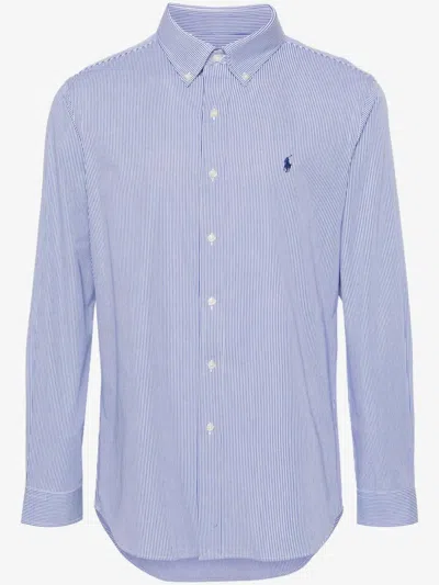 Polo Ralph Lauren Men's Long Sleeve Sport Shirt In Blue