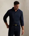 Polo Ralph Lauren Men's Big & Tall Long-sleeved Glen Polo Shirt In Blue