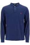 Polo Ralph Lauren Long-sleeved Polo Shirt With Classic Collar In Blue