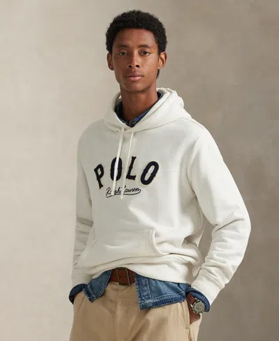 Polo Ralph Lauren Men's Long Sleeves Graphic Print Sweatshirt In White