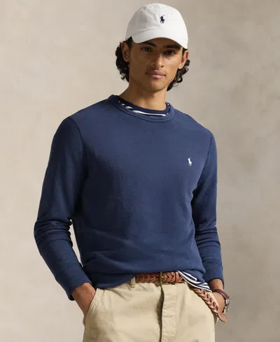 Polo Ralph Lauren Men's Long-sleeve Crewneck Sweatshirt In Blue