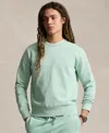 Polo Ralph Lauren Green Polo Pony Cotton Sweatshirt In Celadon